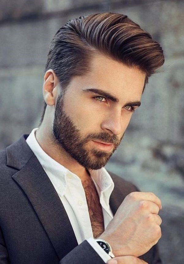 hairstyle with beard