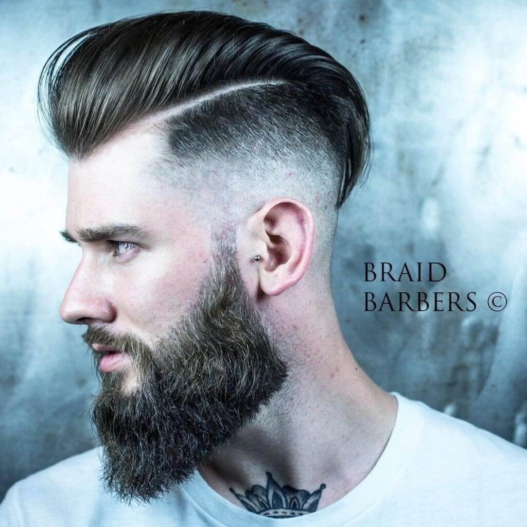 hairstyle with beard