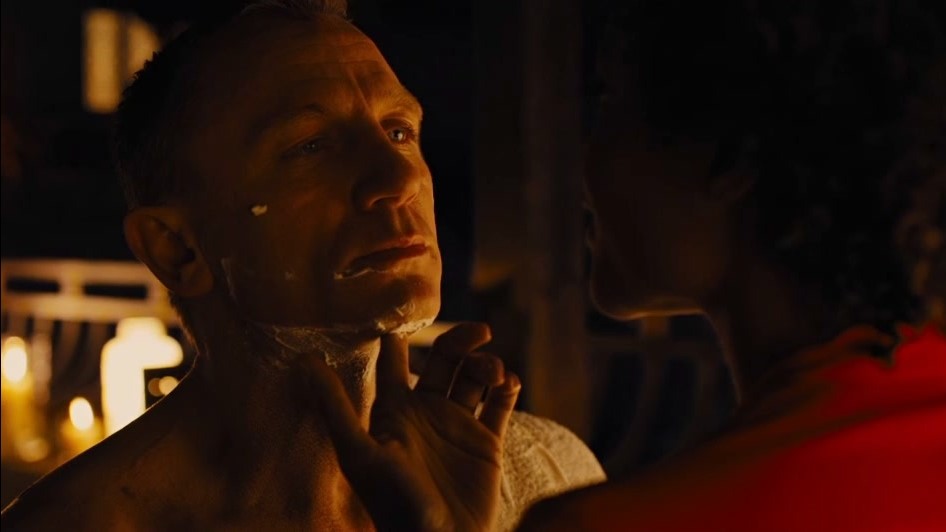 skyfall shaving scene