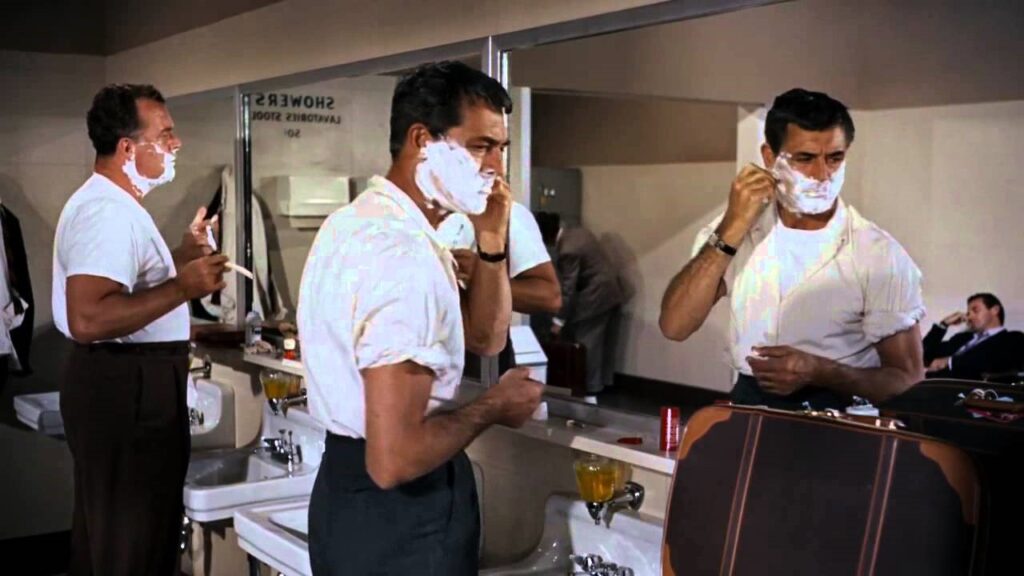 north by northwest shaving scene