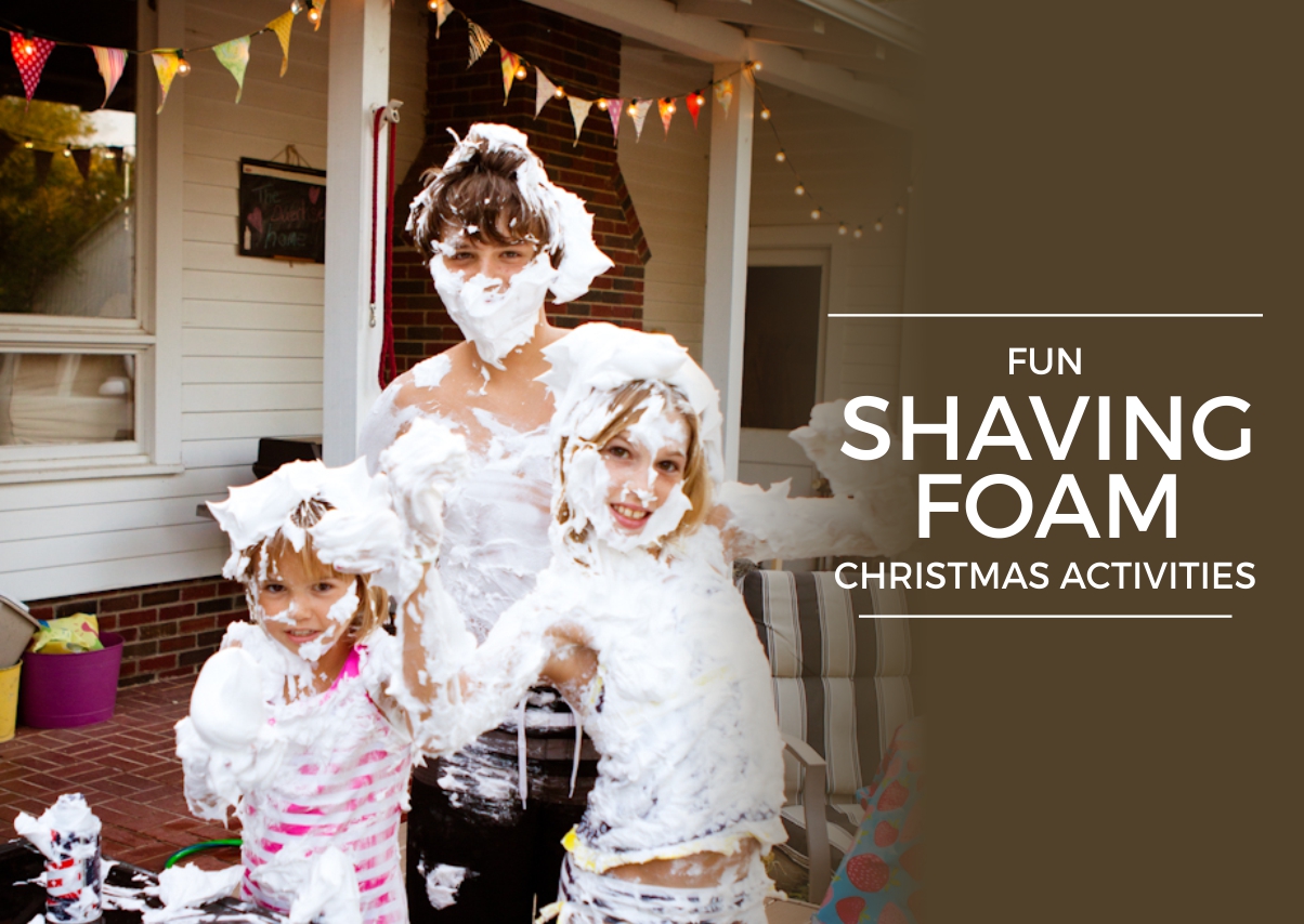 Fun shaving foam christmas activities